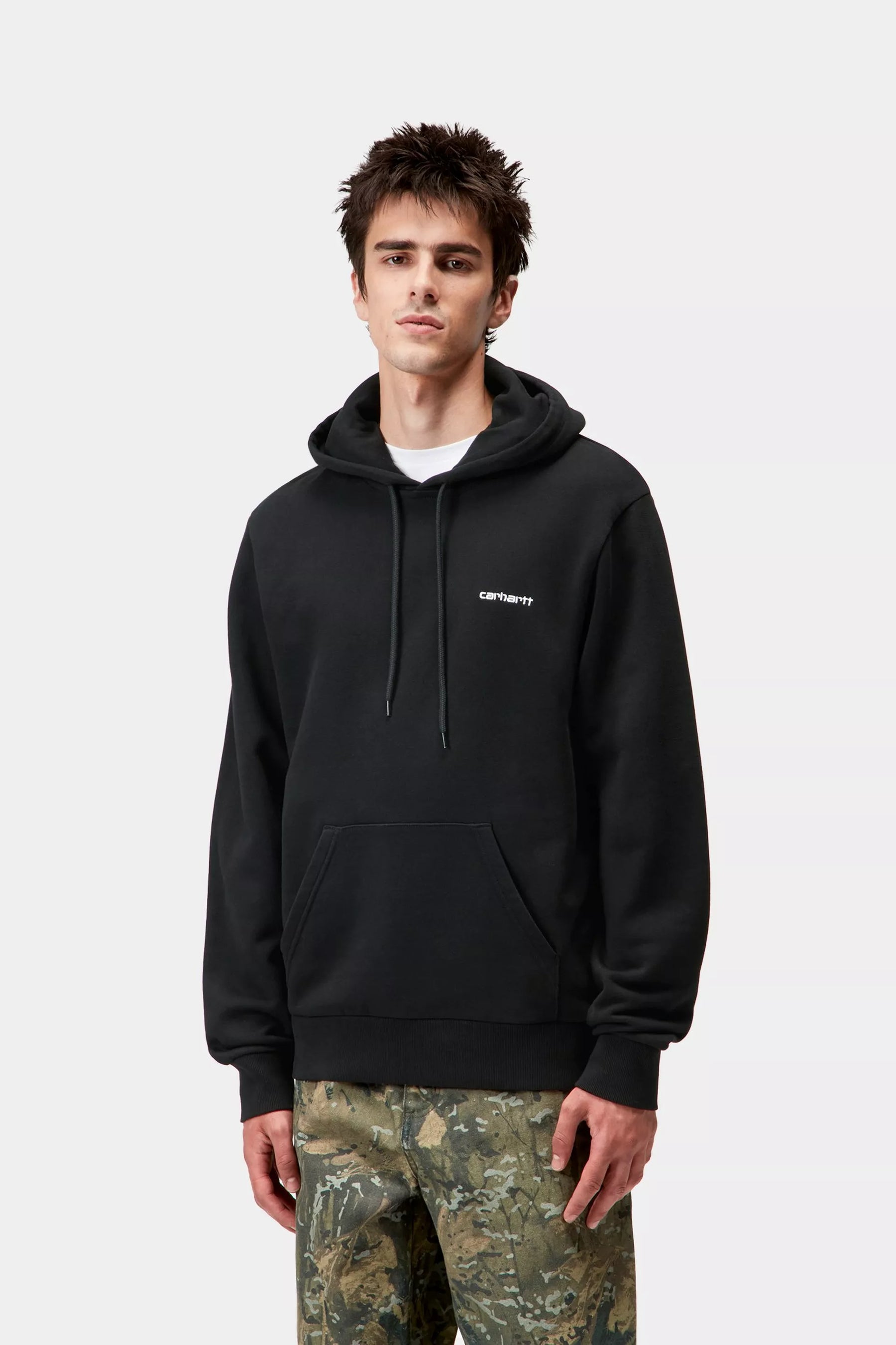 HOOD CARHARTT WIP SCRIPT BLACK