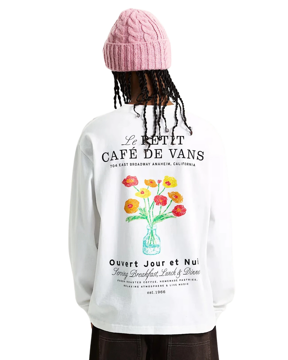 CTA VANS CAFE VANS  L/S WHITE