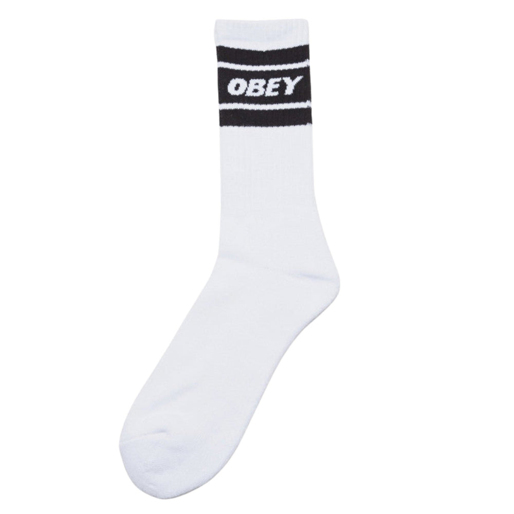 OBEY COOPER II WHITE/BLACK SOCKS