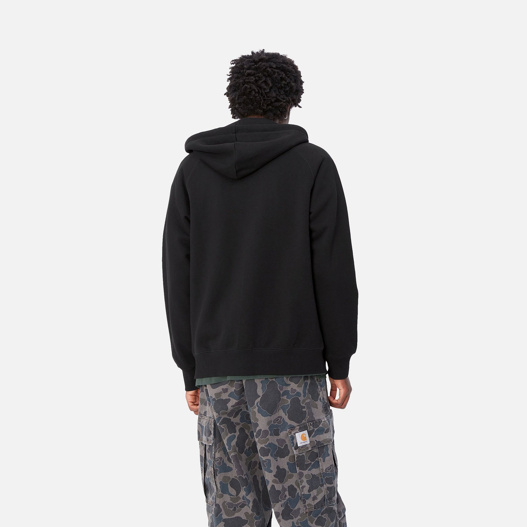 HOOD ZIP CARHARTT WIP CHASE BLACK/GOLD