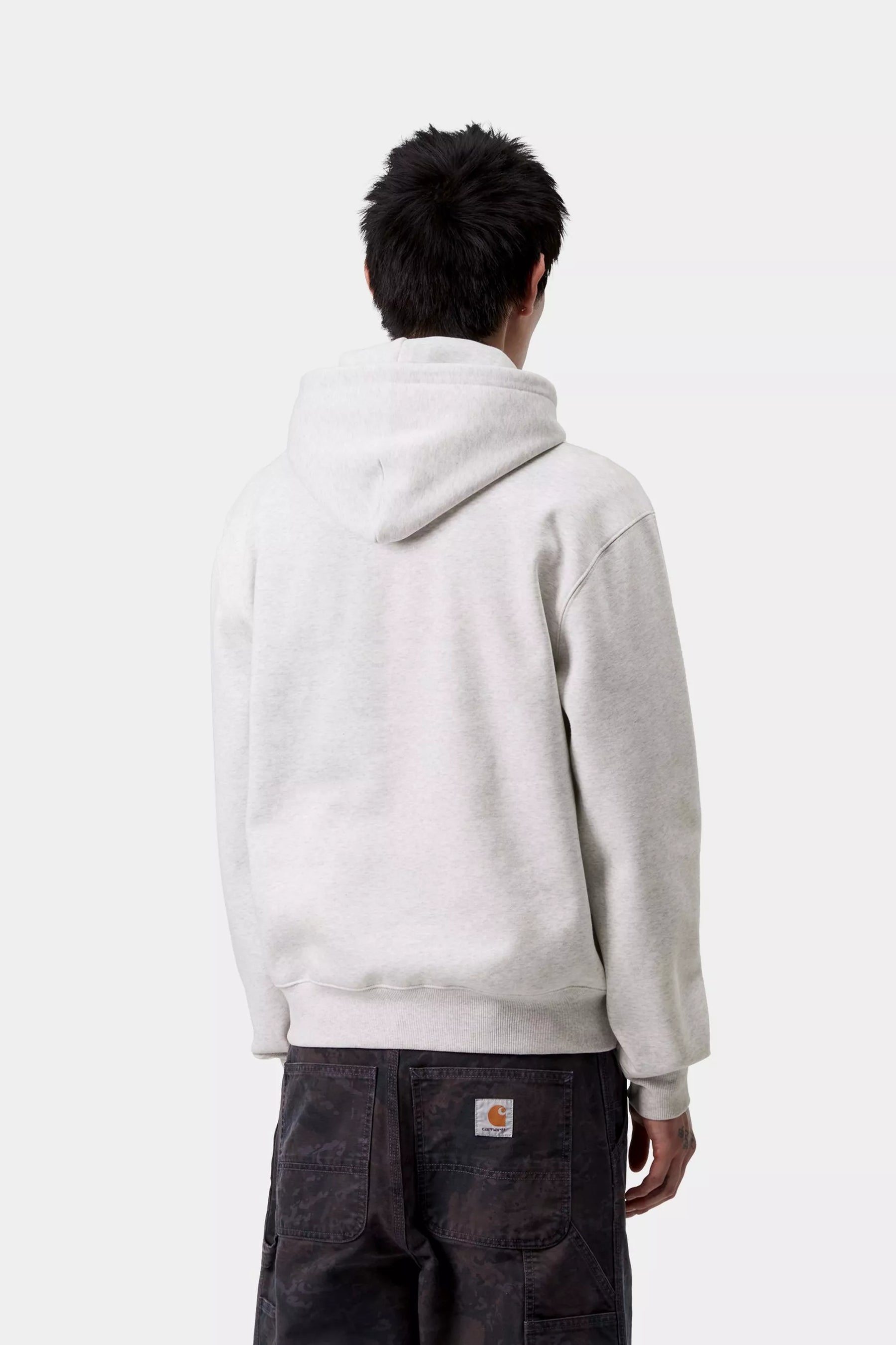 CARHARTT WIP SWEAT ASH HEATHER/ROND