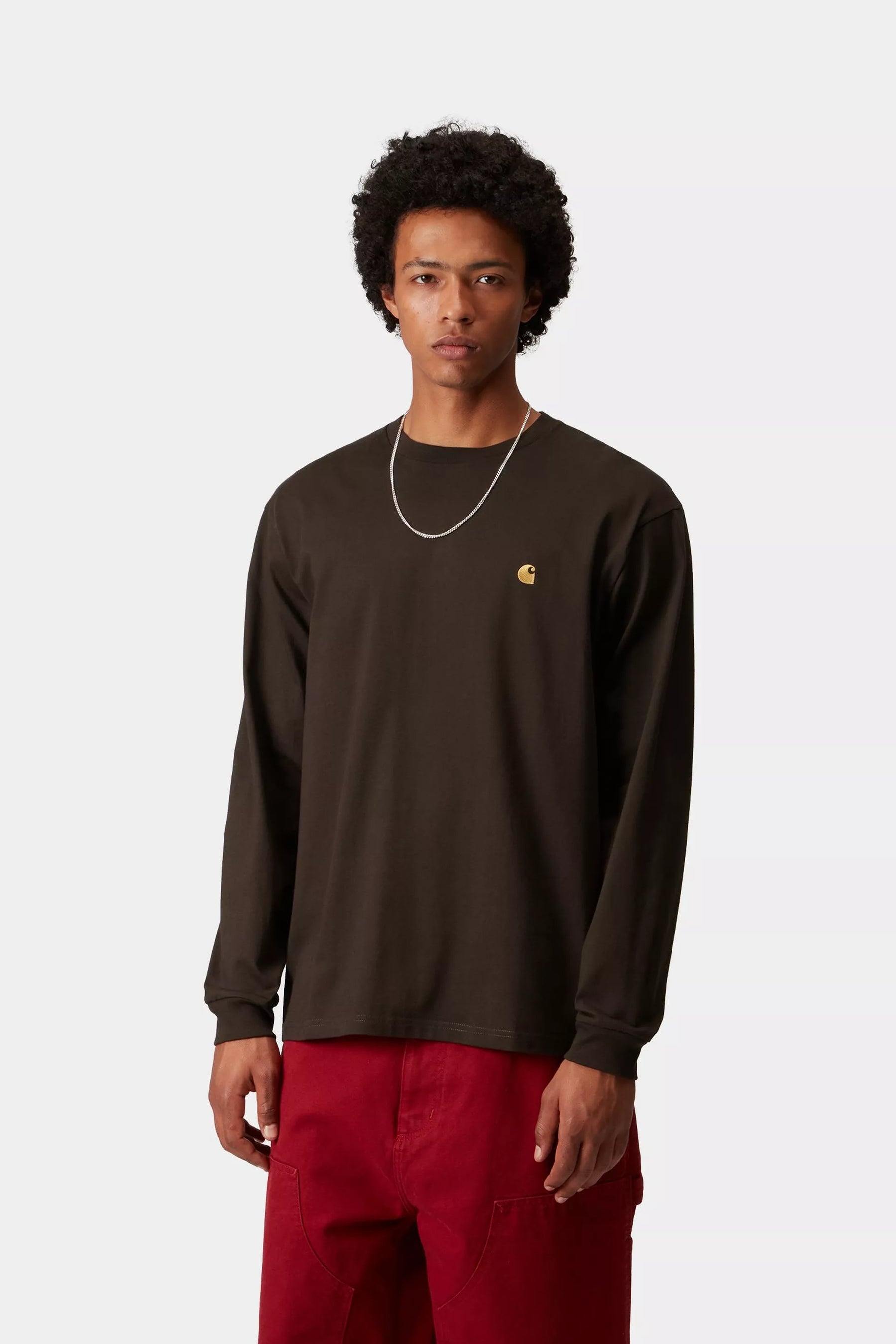 CTA CARHARTT WIP L/S CHASE TOBACCO