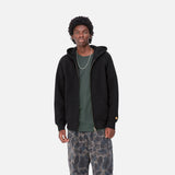 HOOD ZIP CARHARTT WIP CHASE BLACK/GOLD