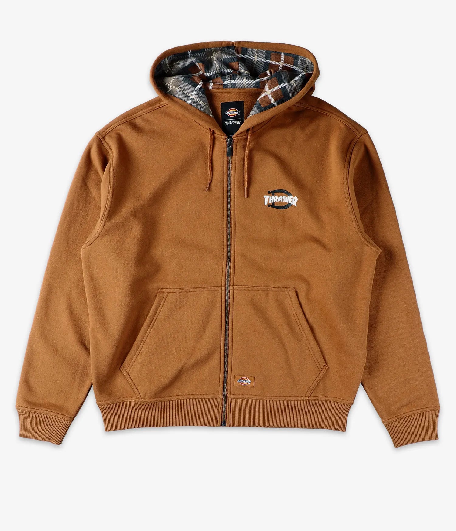 HOOD DICKIES X THRASHER ZIP BROWN DUCK