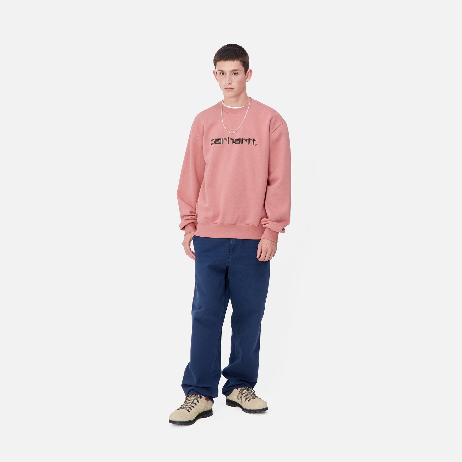 CARHARTT WIP SWEAT DUSTY ROSE