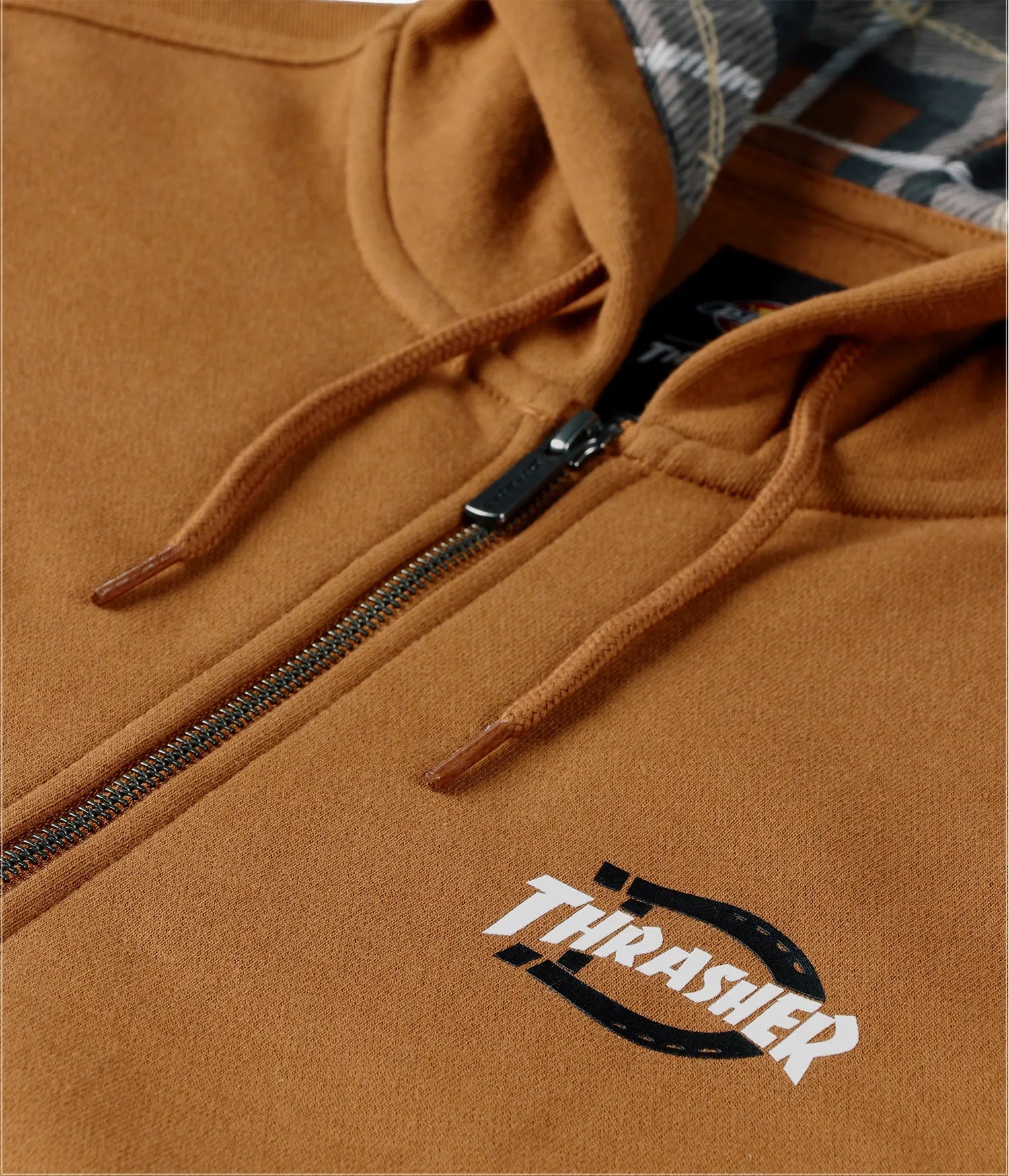 HOOD DICKIES X THRASHER ZIP BROWN DUCK