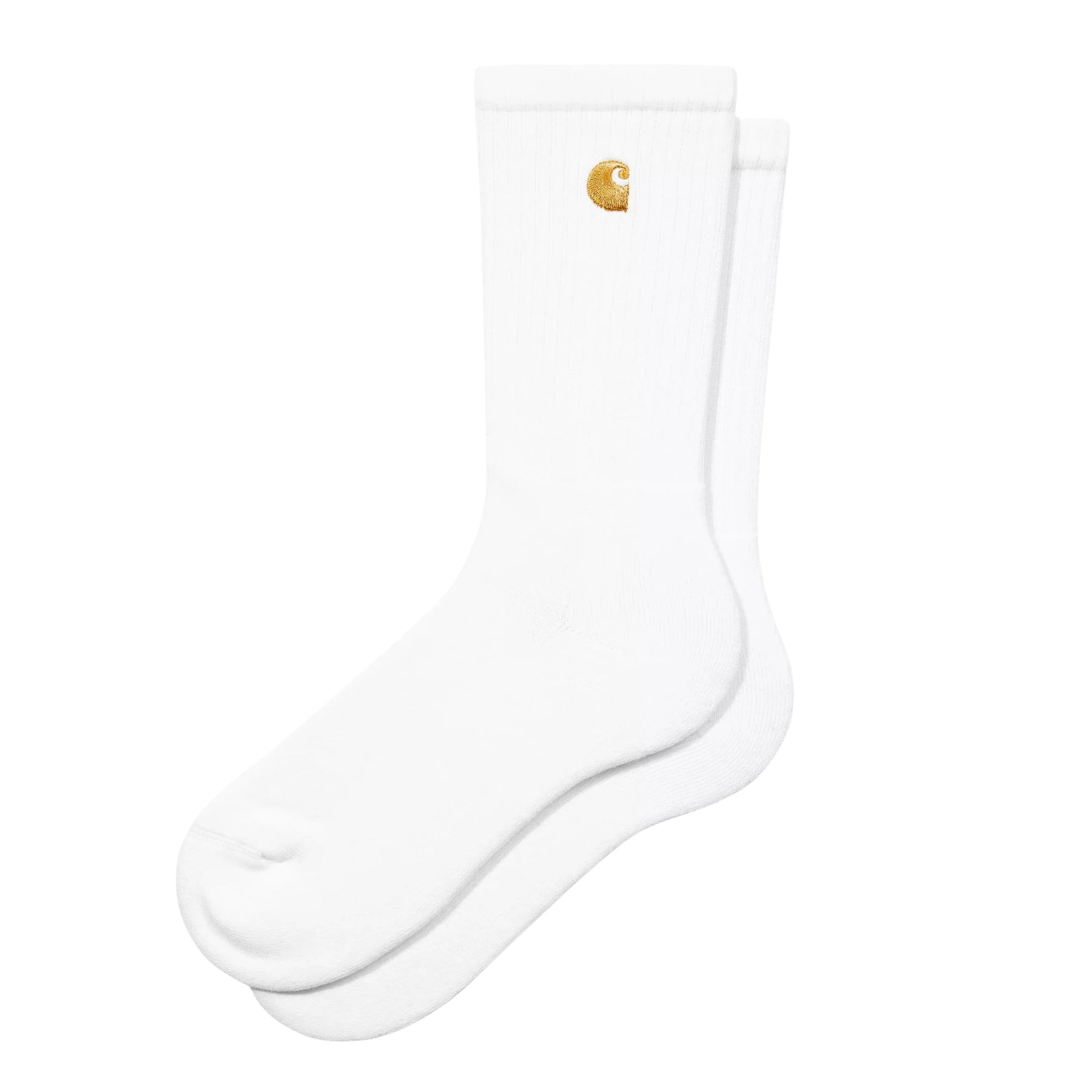 CARHARTT WIP CHASE WHITE/GOLD SOCKS