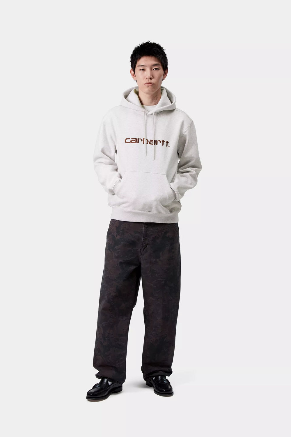 CARHARTT WIP SWEAT ASH HEATHER/ROND