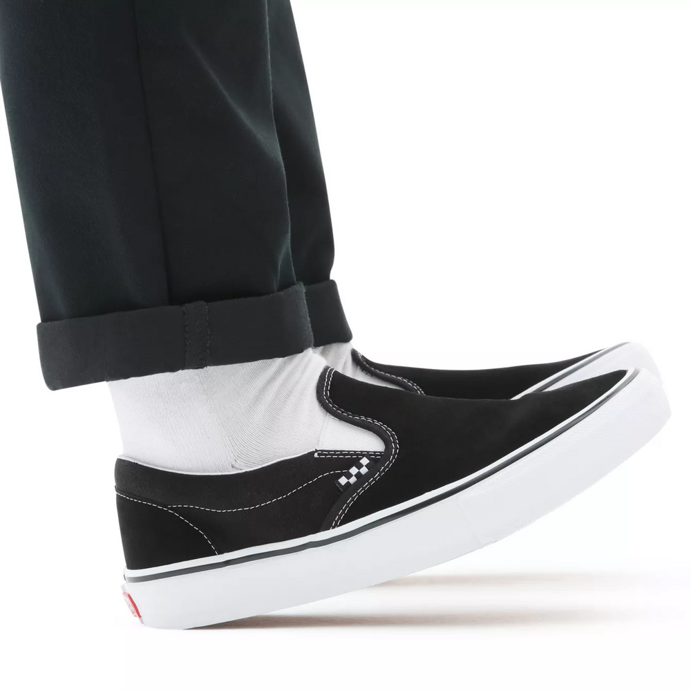 VANS SKATE SLIP-ON BLACK/WHITE