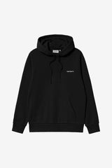 HOOD CARHARTT WIP SCRIPT BLACK
