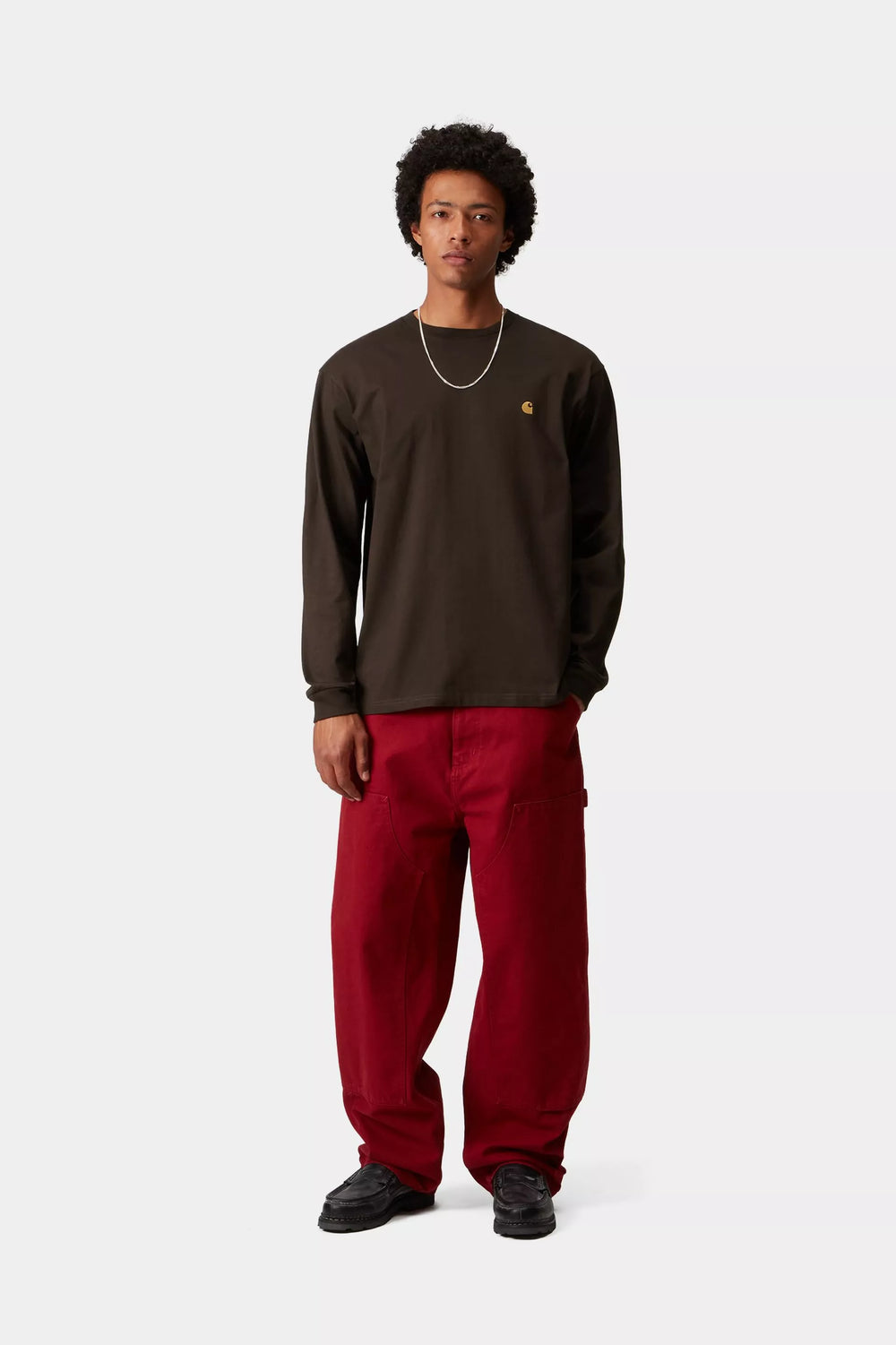 CTA CARHARTT WIP L/S CHASE TOBACCO