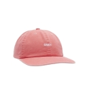 GORRA OBEY PIGMENT LOWER 6 PANEL CORAL