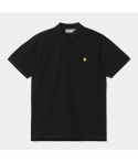 POLO CARHARTT WIP CHASE BLACK/GOLD