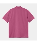 POLO CARHARTT WIP CHASE MAGENTA/GOLD