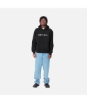 HOOD CARHARTT WIP SWEAT BLACK/WHITE