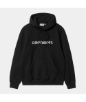 HOOD CARHARTT WIP SWEAT BLACK/WHITE