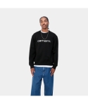 CREW CARHARTT WIP SWEAT BLACK/WHITE