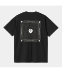 CTA CARHARTT WIP HEART BANDANA BLACK