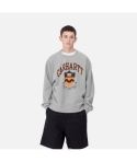 CREW CARHARTT WIP LAZY DUCK GREY HEATHER