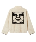 CHT OBEY ICON FACE SHERPA UNBLEACHED