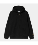 HOOD ZIP CARHARTT WIP CHASE BLACK/GOLD