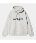 HOOD CARHARTT WIP SWEAT ASH HEATHER/DUCK