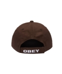 GORRA OBEY STAR 6P VELCRO DARK BROWN