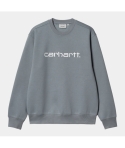 CREW CARHARTT WIP SWEAT DOVE GREY/WAX