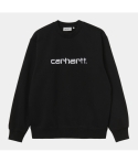 CREW CARHARTT WIP SWEAT BLACK/WHITE