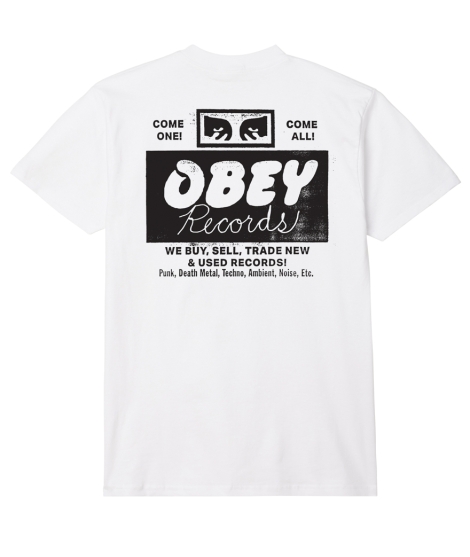 CTA OBEY RECORDS BUY WHITE