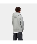 HOOD ZIP CARHARTT WIP CHASE GREY HEATHER