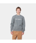 CREW CARHARTT WIP SWEAT DOVE GREY/WAX