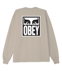 CTA OBEY L/S EYES ICON 2 IRISH CREAM