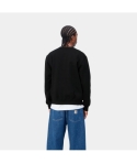 CREW CARHARTT WIP SWEAT BLACK/WHITE