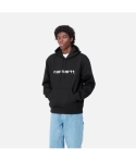 HOOD CARHARTT WIP SWEAT BLACK/WHITE