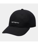 GORRA CARHARTT WIP CANVAS SCRIPT BLACK