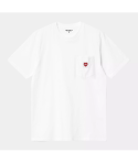 CTA CARHARTT WIP POCKET HEARTH WHITE/RED