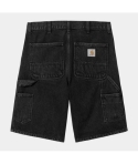 SHORT CARHARTT WIP SINGLE KNEE BLACK STN