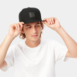 CARHARTT WIP LOGO CAP BLACK