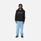 HOOD CARHARTT WIP SWEAT BLACK/WHITE