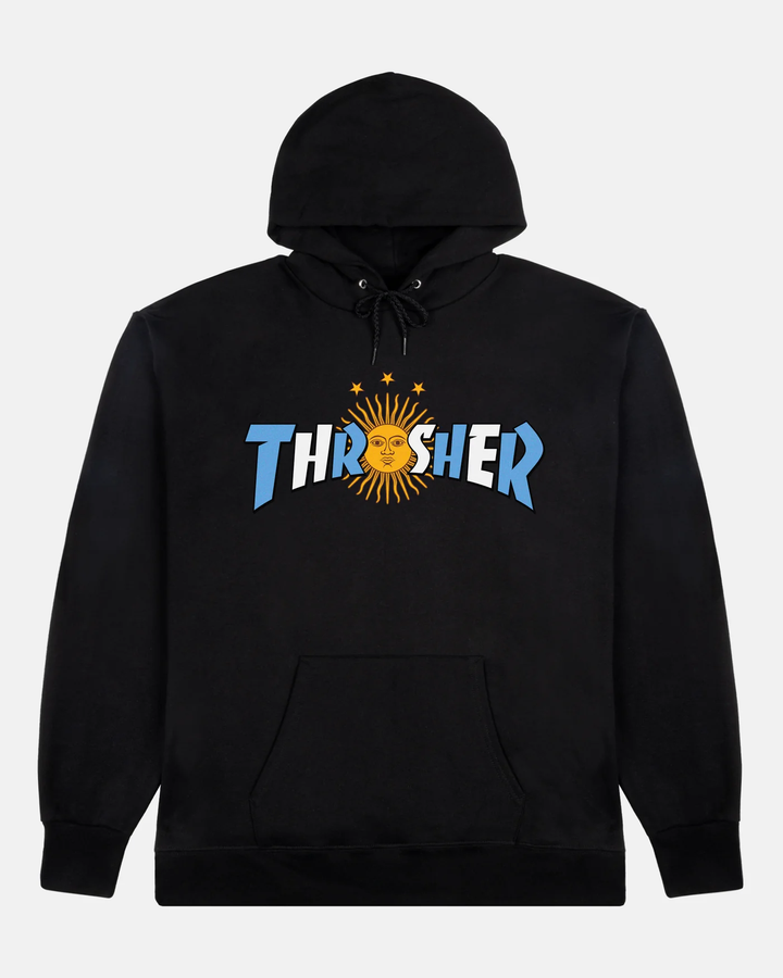 HOOD THRASHER ARGENTINA ESTRELLA BLACK