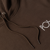 HOOD FLEECE DAVE STROKE LOGO CHOCOLATE