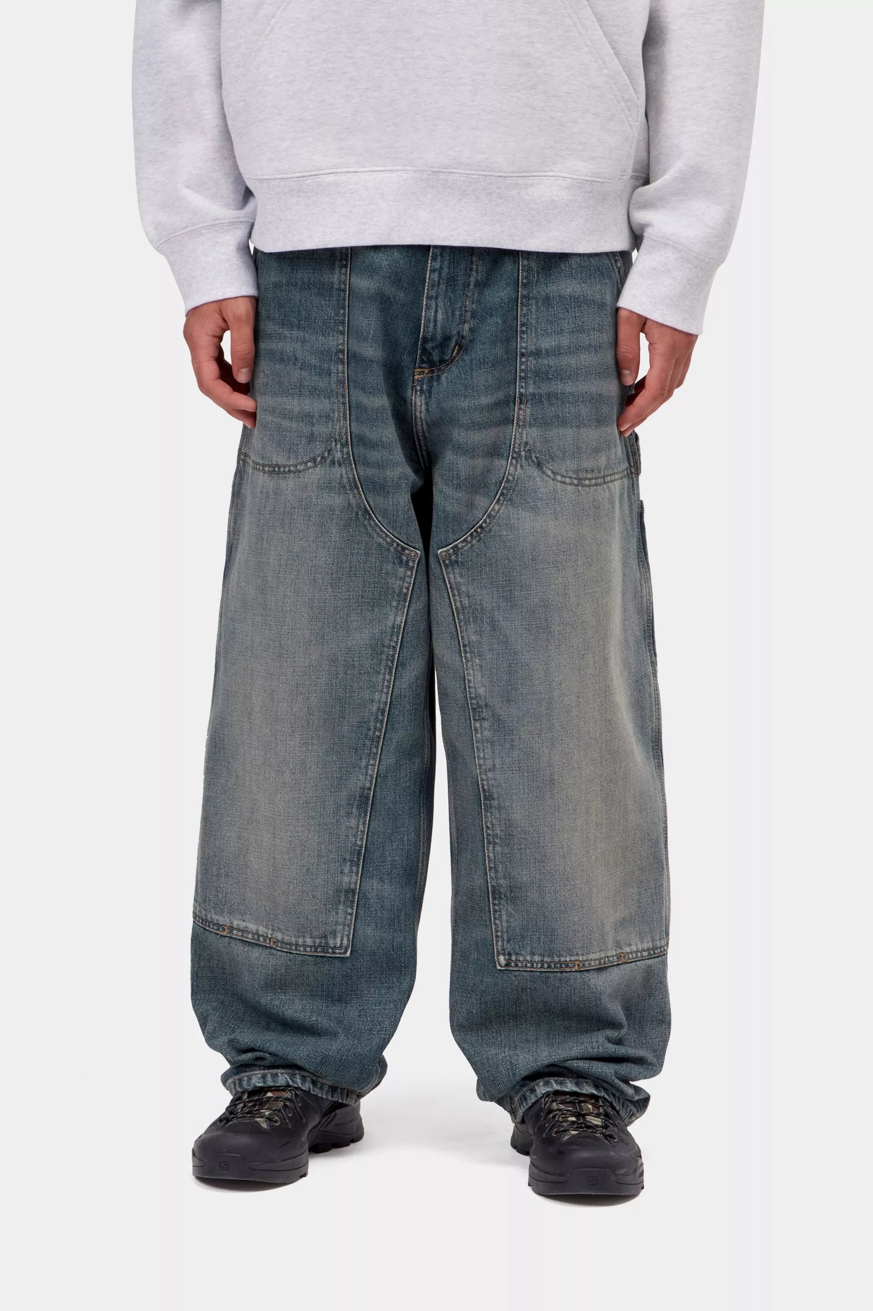 PANT CARHARTT WIP OAKLAND BLUE WORN USED