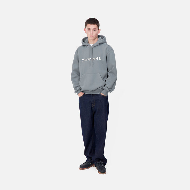 HOOD CARHARTT WIP SWEAT DOVE GRAY/WAX
