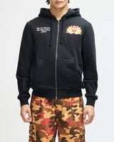 ZIP HOOD DEUS SACRED CREST BLACK