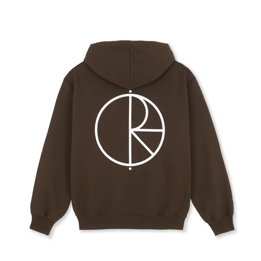 HOOD FLEECE DAVE STROKE LOGO CHOCOLATE