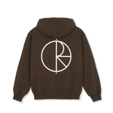 HOOD FLEECE DAVE STROKE LOGO CHOCOLATE
