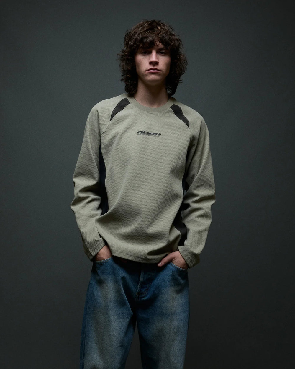 CREW OBEY DELTA KNIT DRIED SAGE