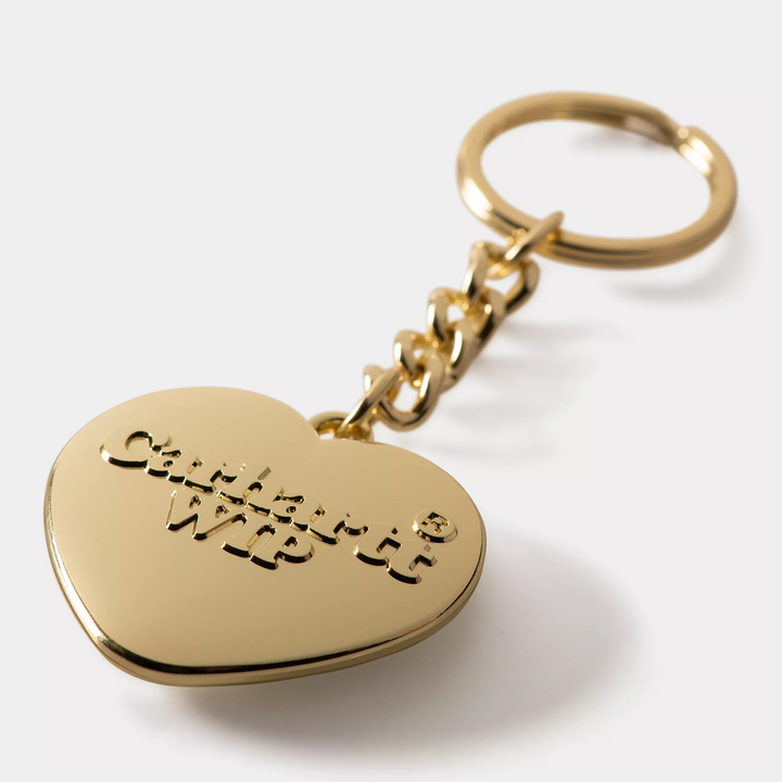 CARHARTT WIP HEART KEYCHAIN GOLD KEYCHAIN