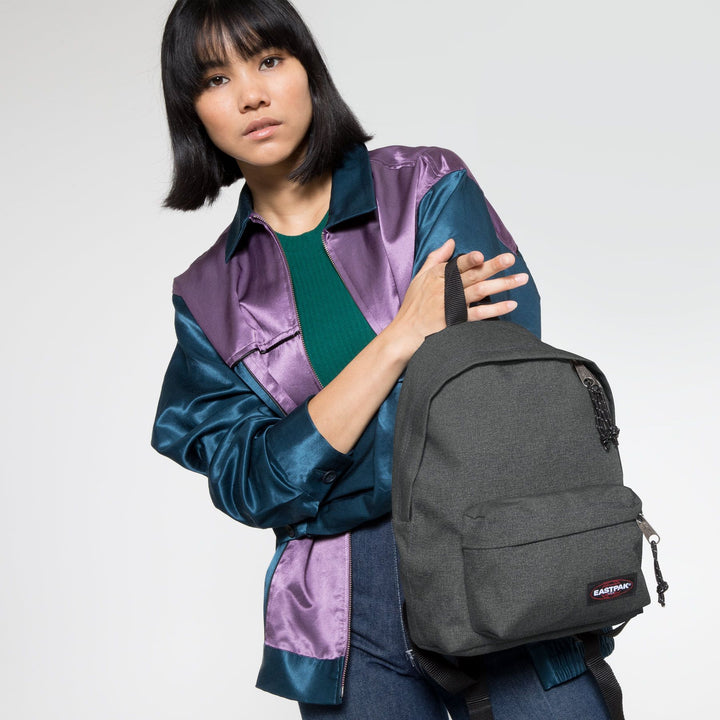 EASTPAK ORBIT BLACK DENIM BACKPACK
